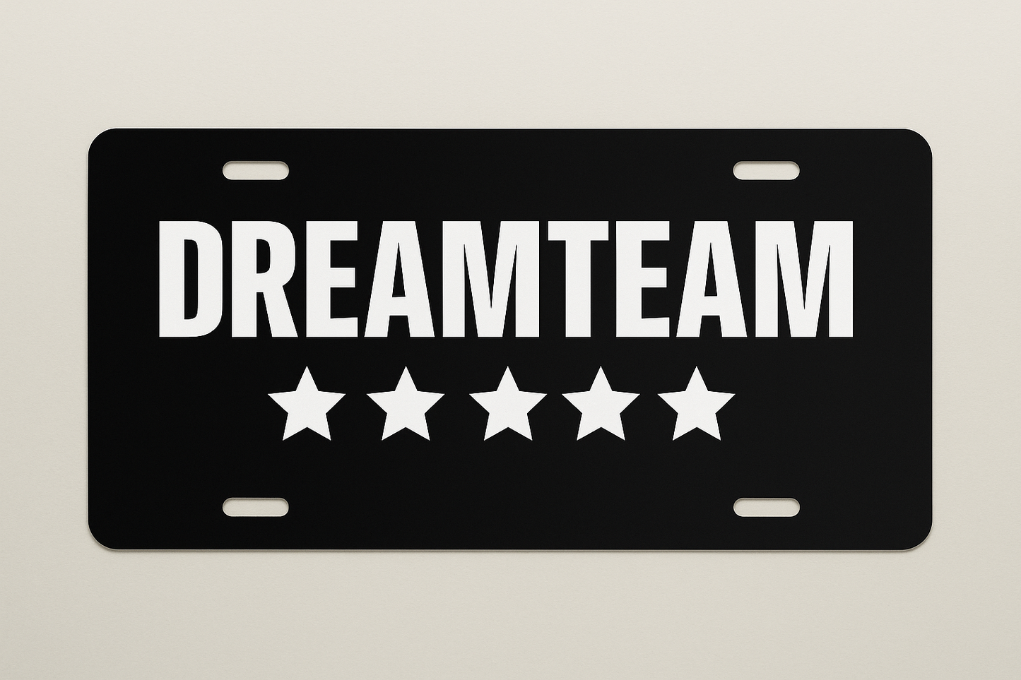 Dreamteam Custom License Plate