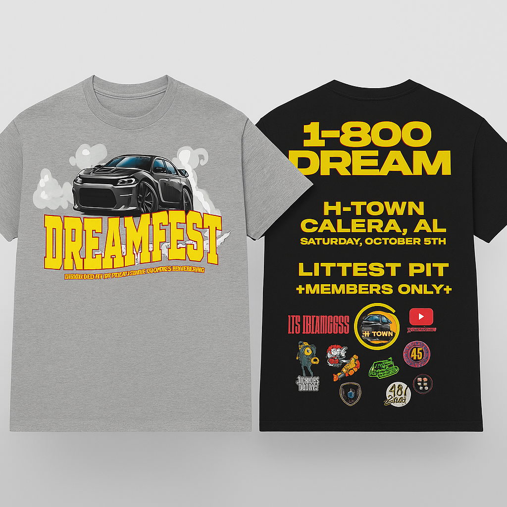 Dreamfest Exclusive Event Tee (Front & Back Design)