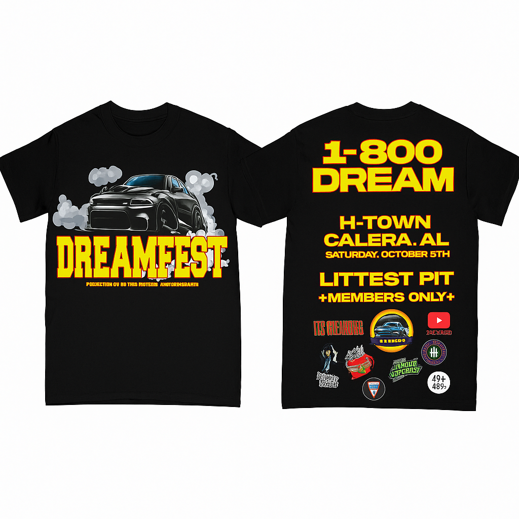 Dreamfest Exclusive Event Tee (Front & Back Design)