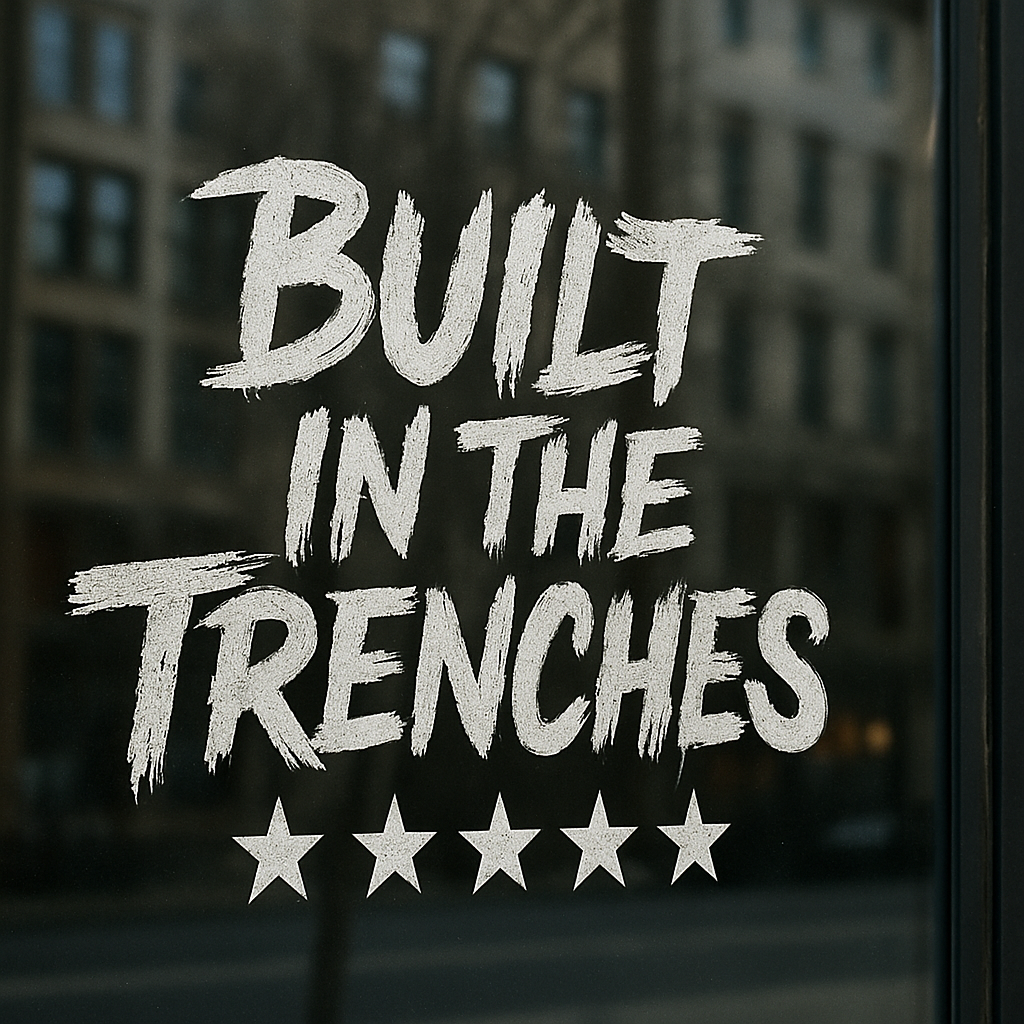 Built in Trenches Window Decal