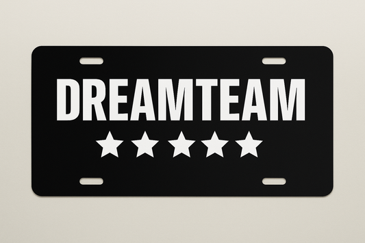 Dreamteam Custom License Plate