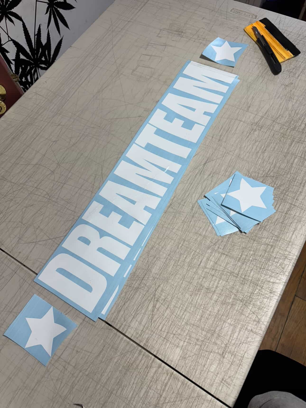 Dreamteam Window Decal Pack – Full Bundle (Windshield + Trench Banner + Bonus Stickers)