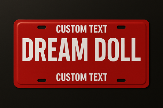 Dream Doll Custom License Plate
