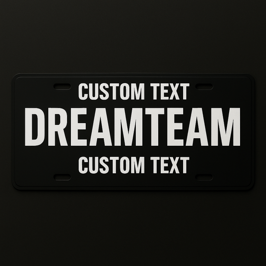 Dreamteam Custom License Plate
