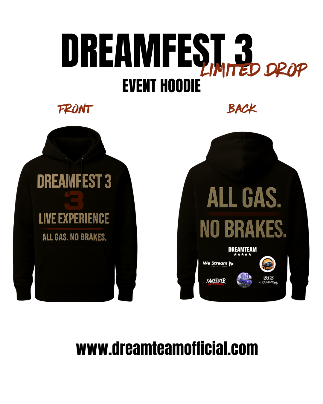 DF 3 "All Gas No Brakes" Hoodie