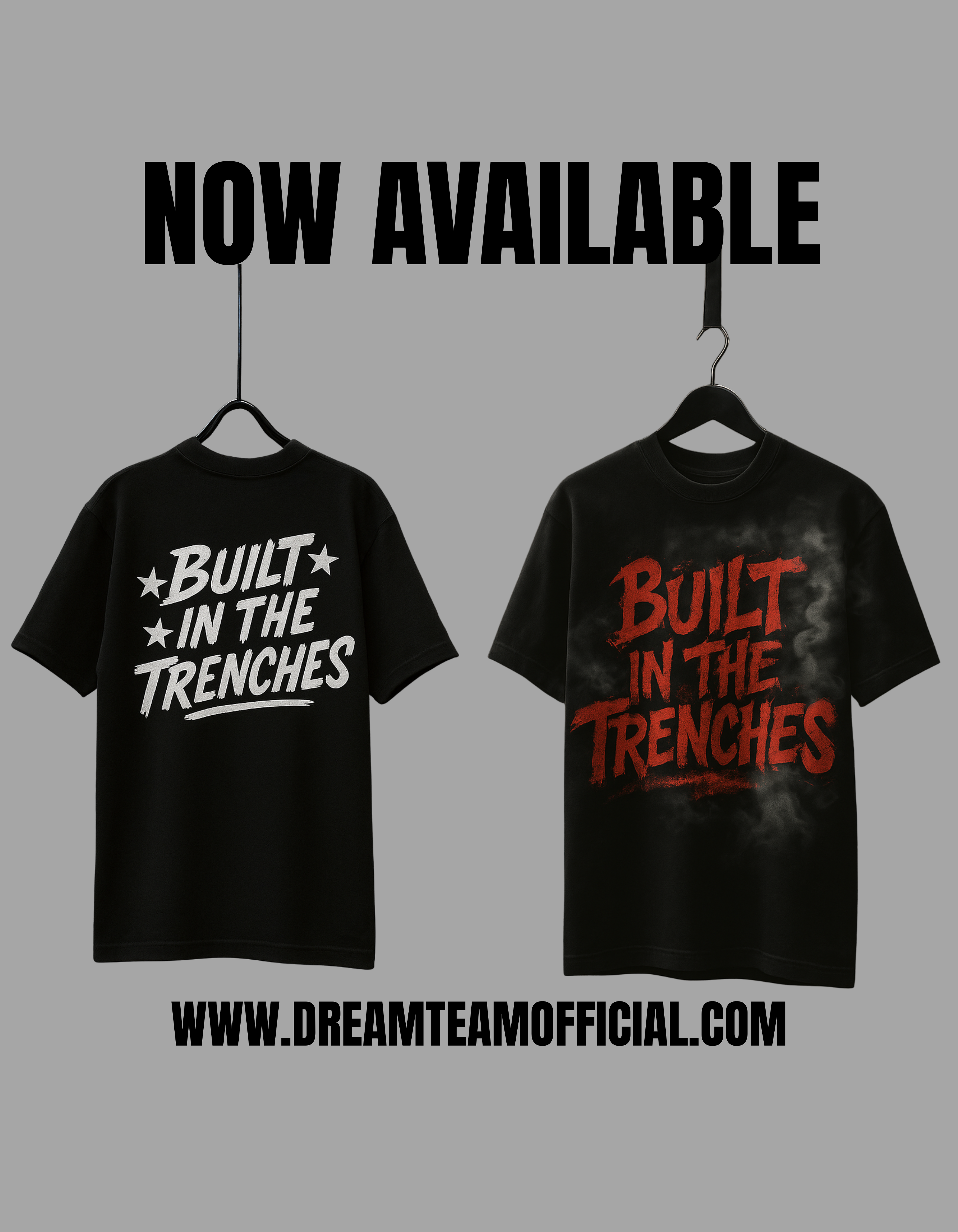 Dreamteam "Built in the Trenches" Hoodie/T Shirt